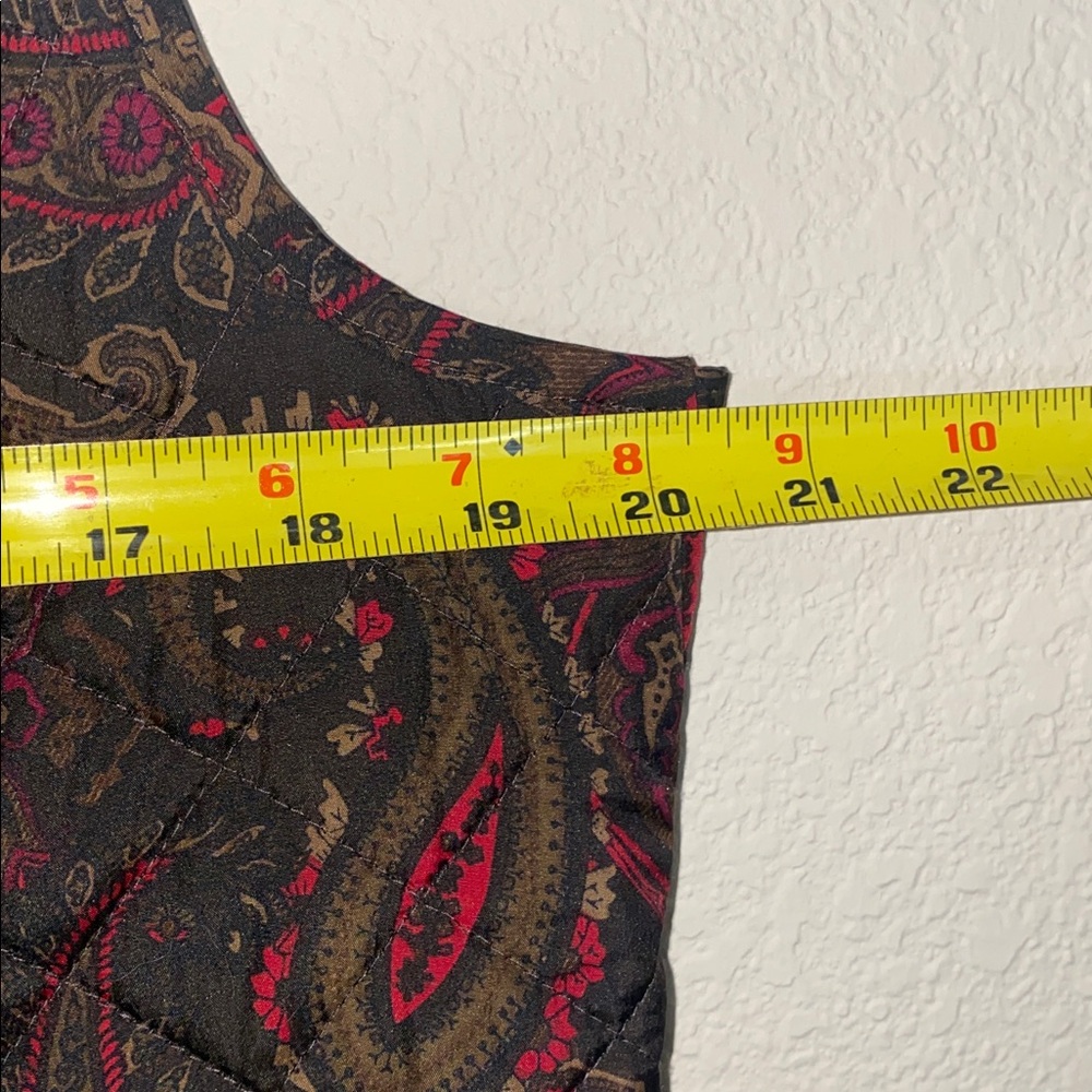 🎈Adorable J.Jill Heritage Quilted Patterned Paisley Vest! - Picture 8 of 11